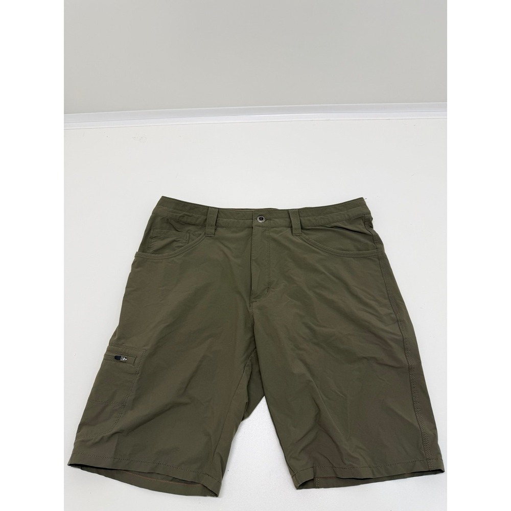 Patagonia Men's Quandary Hiking Shorts Green Nylon Hiking Outdoor Size 34
